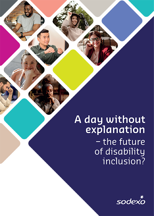Visual of report cover: A day without explanation - the future of disability inclusion